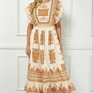 Panko Printed Midi Dress